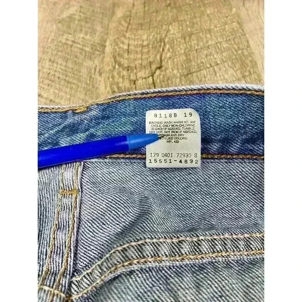 Vtg Levis 550 Jeans Womens 16M 32x28.5 High Rise Mom Relaxed Tapered Leg Y2K - Picture 3 of 8